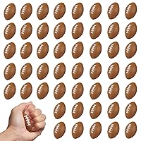 WELLVO Mini Football Party Favors 36 Pack Football Stress Relief Toys Mini Footballs Foam Sports Balls for Kids Goodie Bag Stuffers School Carnival Rewards Classroom Prizes Football Party Decorations
