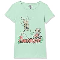 Marvel Little, Big Classic Guardians of The Galaxy Grooted Easter Girls Short Sleeve Tee Shirt