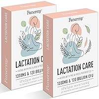 Funermy Postpartum Probiotics Lactation Supplements - Postnatal Probiotics Lactation Support for Gut and Digestive Health, Postnatal Vitamins for Breastfeeding Moms, 40 Packets (Pack of 2)
