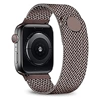 for Apple Watch Band 40mm 44mm 38mm 42mm Metal Belt Stainless Steel Bracelet Series 7 6 5 4 3 (Color : Coffee, Size : 38 or 40 mm)