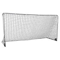 Franklin Sports Competition Soccer Goals - Backyard Portable Steel Soccer Goals - Adult + Youth Soccer Goal with Net + Ground Stakes Included - Multiple Sizes + Colors