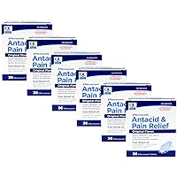 Effervescent Antacid & Pain Relief Original Flavor 36 Tablets Pack of 6
