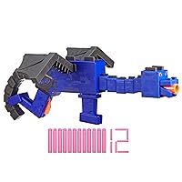 Nerf Ender Dragon Blaster, 4-Dart Internal Clip, 12 Foam Darts, Inspired by Minecraft Mob