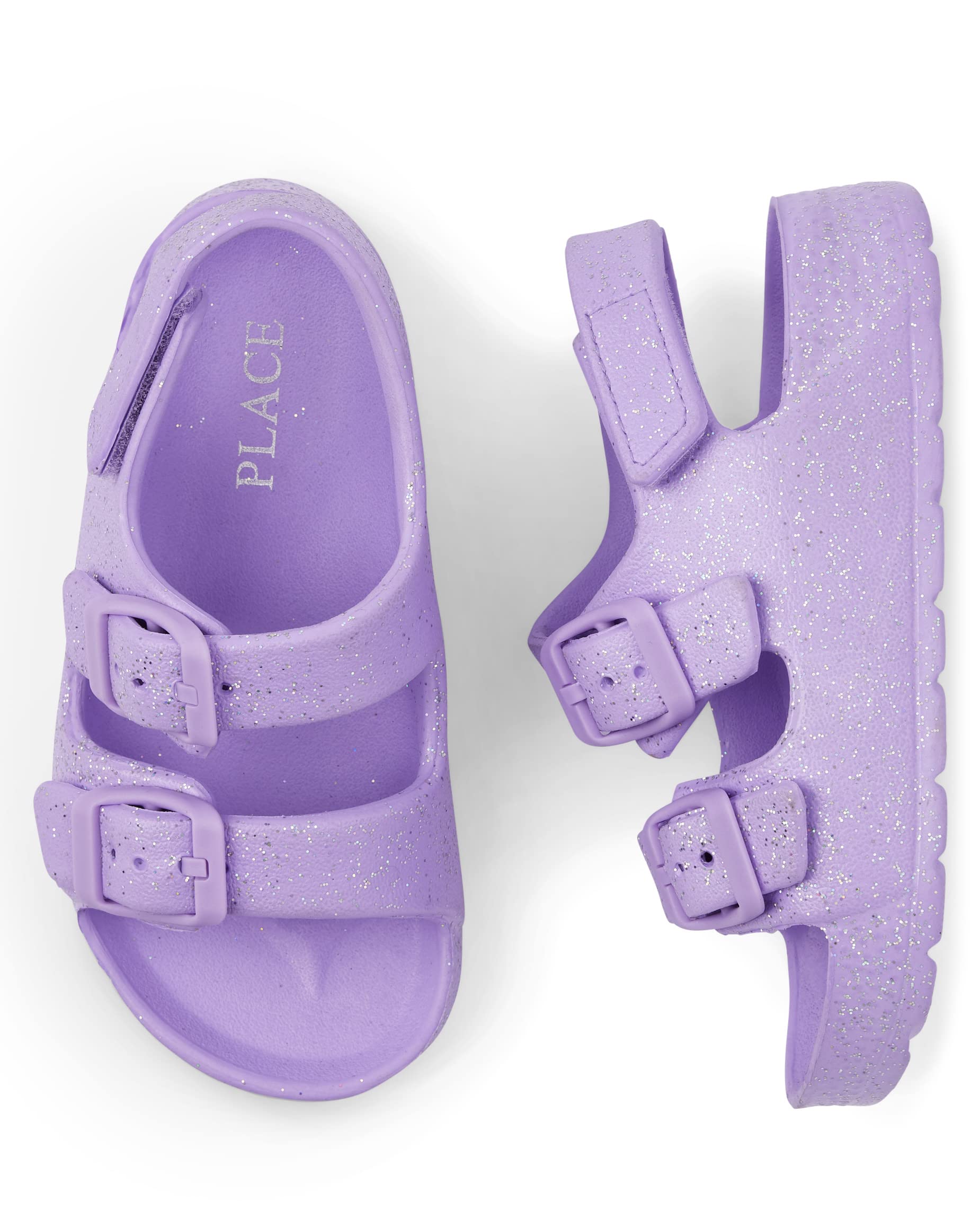 The Children's Place Unisex-Child and Toddler Girls Buckle Slides Sandal