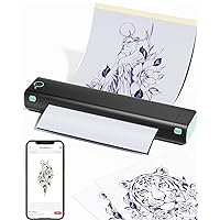 Phomemo M08F Wireless Tattoo Transfer Stencil Printer, Thermal Tattoo Machine with 10pcs Free Transfer Paper, Tattoo Printer Kit for Tattoo Artists & Beginners, Compatible with Smartphone & Pc