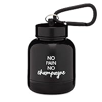 OnMyWhey - Protein Powder & Supplement Funnel Keychain, Portable To-Go Container for The Gym, Workouts, Fitness, & Travel - TSA Approved, No Pain No Champagne