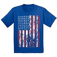Awkward Styles Youth American Flag Distressed T-Shirt Kids 4th July Shirt