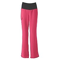 Medline Healthcare 5560PNKXXXL Ocean AVE. Women's Yoga Scrub Pant, XXX-Large, Pink