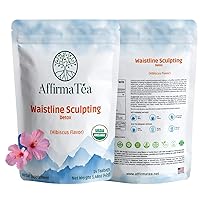 Waistline Sculpting: Organic 14-Day Metabolism-Detox | High-Energy EGCG Green Tea | Reduces Bloating | Boosts Energy | Laxative-Free | Support A Healthy Weight | Refreshing Hibiscus Flavor.