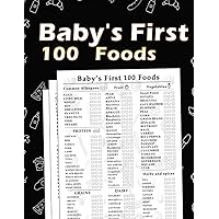 Baby's First 100 Foods: The ultimate list of Baby's 100 First foods use to keep track of what foods your baby’s tried | Baby Led Weaning Foods Checklist