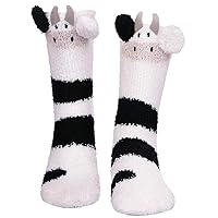 Fuzzy Socks For Women Fluffy Slipper Socks Winter Warm Cozy Plush Microfiber Home Animal Sleeping Socks