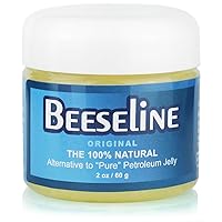 Beeseline Original - a 100% Natural & Hypoallergenic Alternative to Petroleum Jelly - Lips, Hands, Baby, Makeup Remover and More (2 oz)