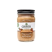 Georgia Grinders Honey Roasted Almond Butter 12oz (12ct) Chunky Almond Butter combined with a touch of Crystalized Honey; Gluten Free, Non-GMO, Keto, Vegan Friendly, Kosher, No added oils