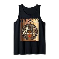 Black Teacher Magic Funny Black History Month Pride Teacher Tank Top