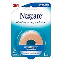 Compound W Maximum Strength Fast Acting Gel Wart Remover, 0.25 oz & Nexcare Absolute Waterproof Tape, 1 in x 5 Yds Flexible Foam Medical Tape, 1 Roll