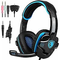 Gaming Headset Headphone for PS4/PC/Laptop/Xbox 360 with Microphone SA-708GT