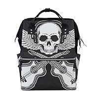 ColourLife Diaper Bag Backpack Rock Music Festival Casual Daypack Multi-Functional Nappy Bags