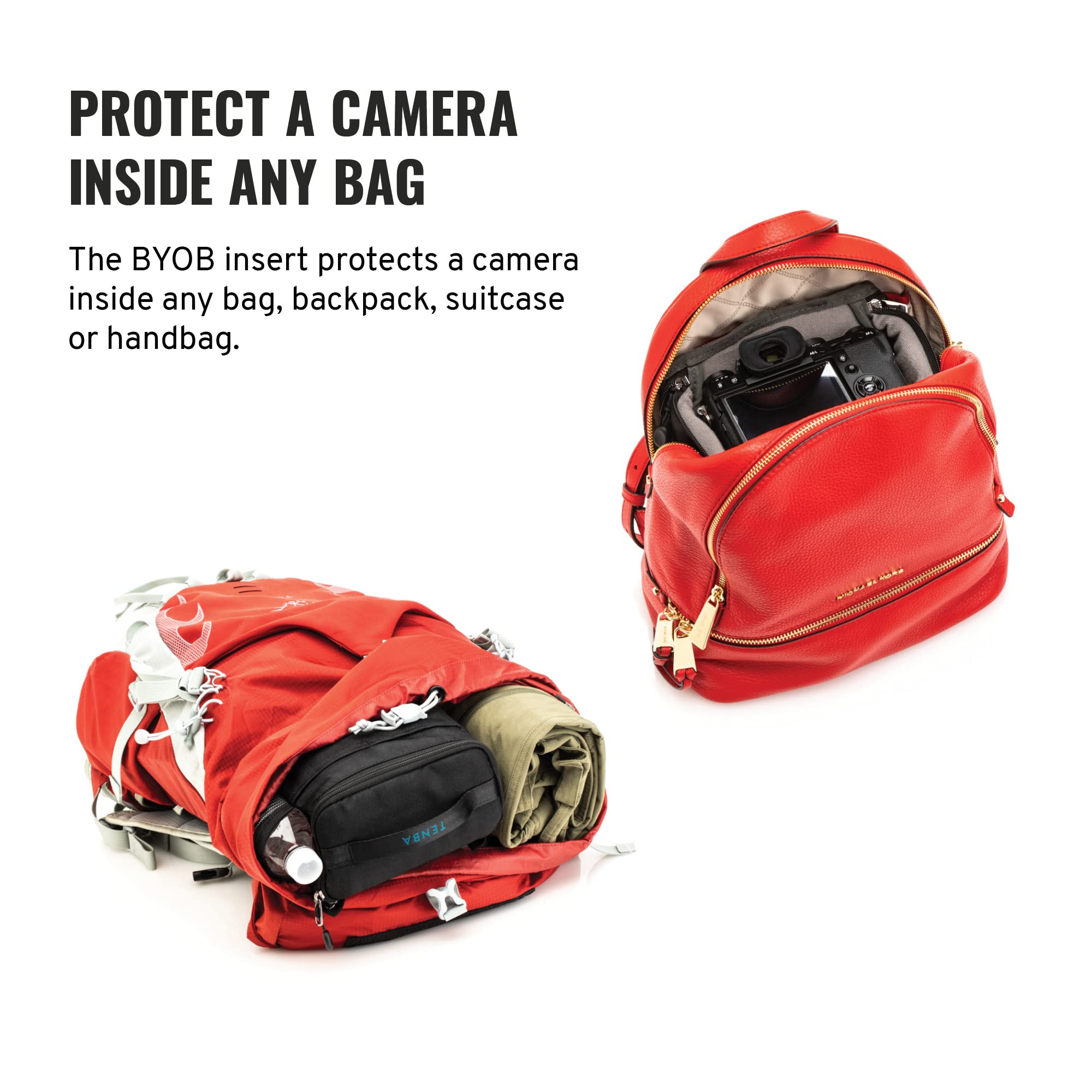 Tenba BYOB 7 Camera Insert - Turns any bag into a camera bag for DSLR and Mirrorless cameras and lenses – Blue (636-627)