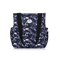 HUA ANGEL Travel Tote Bag - Casual Lightweight Daily Floral Shoulder Bag for Shopping Work Gym Beach