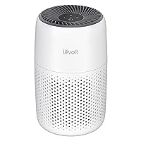 Air Purifiers for Bedroom Home, 3-in-1 Filter Cleaner with Fragrance Sponge for Sleep, Smoke, Allergies, Pet Dander, Odor, Dust, Office, Desktop, Portable, HEPA at Speed Ⅰ, Core Mini-P, White