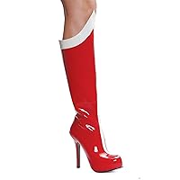 Ellie Shoes Women's 5.5 Inch Heel Knee Boot (Red/White;7)