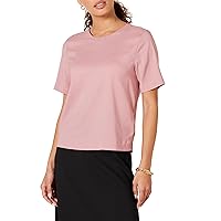 Amazon Essentials Women's Regular-Fit Georgette Short Sleeve Top