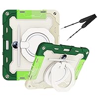 Case for Oppo Pad 2/OnePlus Pad 11.61 inch 2023 Release, 360 Degree Swivel Kickstand Shoulder Strap Shockproof Handle Protective Cover (Colorful Green)