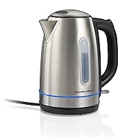 Hamilton Beach 1.7L 1500W Cordless Electric Kettle with Auto Shutoff and Boil-Dry Protection