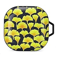 Ginkgo Autumn Leaves Pattern Printed Bluetooth Case Cover Hard PC Headset Protective Shell for Samsung Headset
