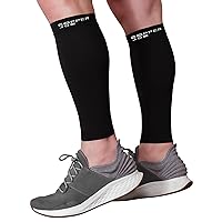 Calf Compression Sleeve - Shin Splint Sleeve for Leg Support & Varicose Veins - Men and Women for Running Gym Cycling Travel