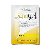 Medtrition Banatrol Natural Anti-Diarrheal with Prebiotics, Relief for IBS, Recurring Diarrhea, Clinically Supported Medical Food, Non-Constipating, 21 Servings (Banana)