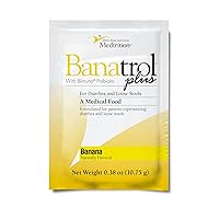 Banatrol Natural Anti-Diarrheal with Prebiotics, Relief for IBS, Recurring Diarrhea, Clinically Supported Medical Food, Non-Constipating, 21 Servings (Banana)