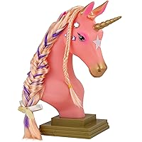 Breyer Horses Beauty Styling Head | Stardust | Pink Extra-Long Silky No Tangle Mane | 10