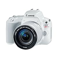 Canon Cameras US 2252C001 EOS Rebel SL2 (WH) EF-S 18-55mm f/4-5.6 STM (BK) Digital SLR Camera Kit, 3