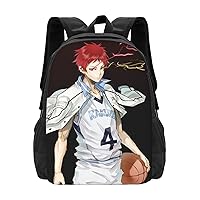 Anime Kuroko'S Basketball Backpack Unisex Large Capacity Knapsack Casual Travel Daypack Adjustable Bags