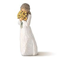 Willow Tree Warm Embrace, Surrounded by The Warmth of Family and Friends, A Gift to Celebrate Friendships, or Those who Love Flowers, Sculpted Hand-Painted Figure