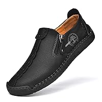 Classic Men's Shoes Leather Men Loafers Flat Spring Autumn Mans Moccasins Shoes Breathable Brogue Shoes Men's Flats Shoes