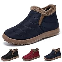 Snow Boots mens Winter Cotton Shoes Boots Outdoor Slip On Boots