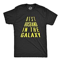 Mens Best Husband in The Galaxy Funny Nerdy Love Valentines Day T Shirt