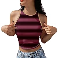 Women Tank Tops Spring Break Outfits Cider Clothing Concert Tops for Women Women Tank Top with Bra Taupe Tank Tops for Women White Tank Tops for Women Ribbed Crop Tops for Red 3XL