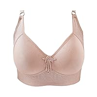 Womens Bras Full Coverage Non Padded Wirefree Plus Size Minimizer Bra Everyday Comfort Soft Bras Underwear Full Cup