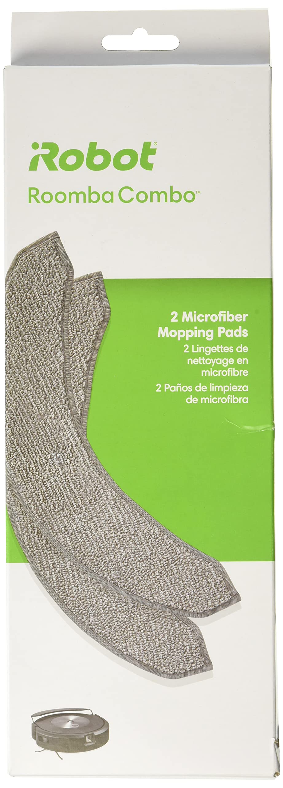 iRobot Roomba Authentic Replacement Parts - Roomba Combo™ j Series Microfiber Mopping Pad, 2-Pack