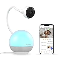 DM600 Baby Mood Lite - Smart Baby Monitor with Night Light, Temperature Sensor - Sleep Monitor with HD Camera, Soothing Sounds & Lullaby - Wi-Fi Remote Access, App-Compatible Device
