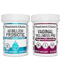Physician's CHOICE Vaginal Probiotic + 60 Billion probiotic 60ct Bundle