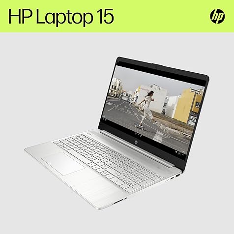 HP 15.6" Full HD Laptop PC 15s-fq2003sa, Intel Pentium Gold, 4GB RAM, 128GB SSD, Windows 11 in S Mode, Natural Silver, with Microsoft 365 Personal 12 months included