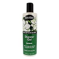 ShiKai Daily Moisturizing Shower Gel (Gardenia, 12 oz) | Gentle Formula | With Aloe Vera & Oatmeal for Soft, Healthy Skin | Dry Skin Relief