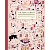 Composition Notebook College Ruled: Japanese Cats Vintage Illustration | Cute Kawaii Aesthetic Journal For Girls, Teens, Women | Wide Lined Composition Notebook College Ruled: Japanese Cats Vintage Illustration | Cute Kawaii Aesthetic Journal For Girls, Teens, Women | Wide Lined Paperback