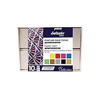 Pebeo Setacolor Fabric Paint, 45 ml (Pack of 10), Assorted
