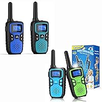 Wishouse Walkie Talkies for Adults Kids Long Range 4 Pack Family Camping Gift