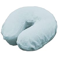 Body Linen Comfort Flannel Face Rest Covers for Massage Tables (Blue, 1 Pack) - Soft, Durable and Light 100% Cotton Flannel Face Cradle Covers